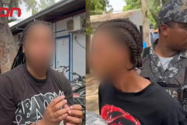 Daniel Sebastián Hernández, alias “Nanei”,  apresada junto a su cómplice por autorrobo.