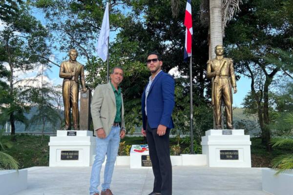 Bonao homenajea a Sánchez y Mella con monumentales esculturas