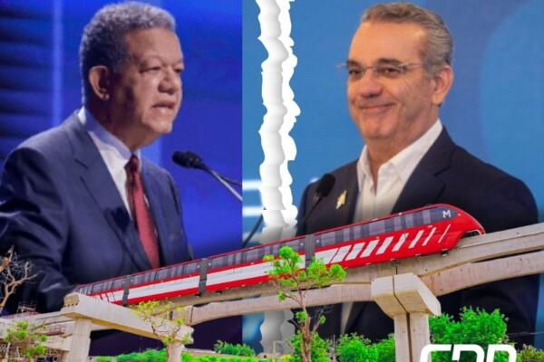 Abinader responde a Leonel: Que visite Santiago para que vea el monorriel y sus avances. FOTO: CDN Digital