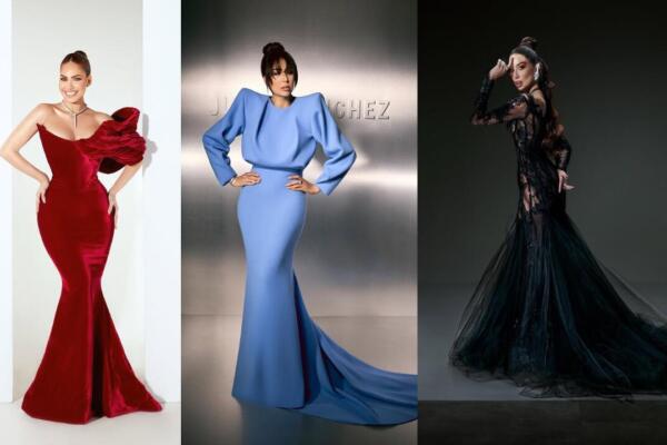 Algunos vestuarios de figuras dominicanas para Premios Soberano 2025. Fotos: HOLA RD
