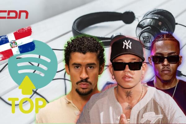 Este es el Top 10 de las canciones más escuchadas en febrero por los dominicanos en Spotify compuesto por artistas locales e internacionales. Foto: CDN Digital