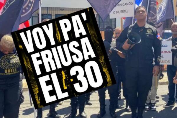 La Antigua Orden Dominicana pretende realizar una marcha pacífica en el sector Hoyo de Friusa, en Bávaro. FOTO: Fuente externa