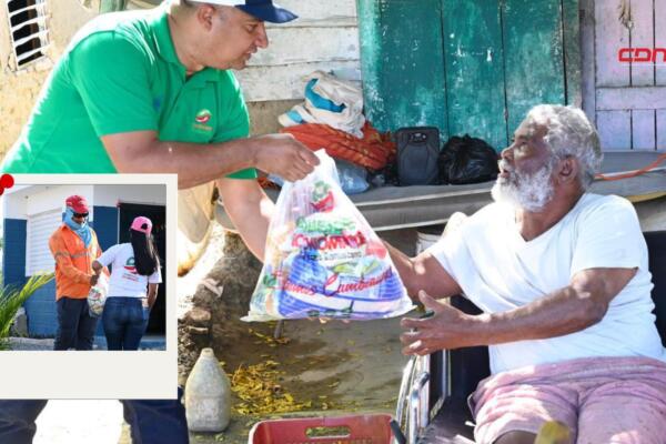 En este operativo fueron distribuidos miles de kits de alimentos crudos. Foto: Fuente externa 