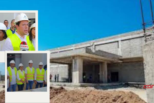 Realizó un recorrido de supervisión en la construcción. Foto: Fuente externa 