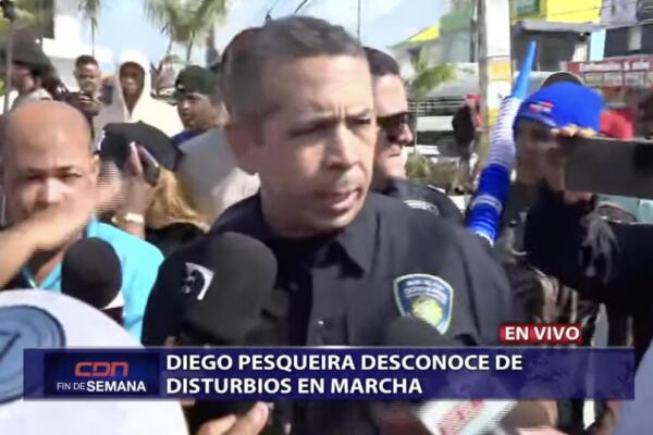 Diego Pesqueira, vocero Policía Nacional
Foto: CDN 