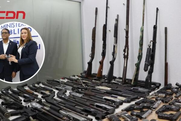 Entrega de armas de fuego al Ministerio de Interior y Policía.