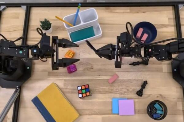 Captura de pantalla de un vídeo de Google DeepMind con Gemini Robotics en acción. EFE/Crédito: Google DeepMind.