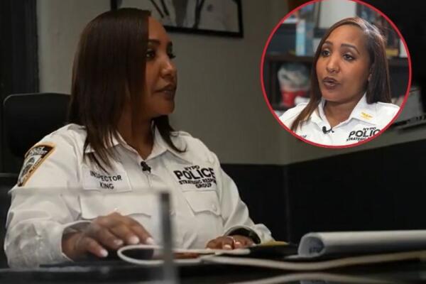 La dominicana Mary King, inspectora de la Policía de Nueva York.