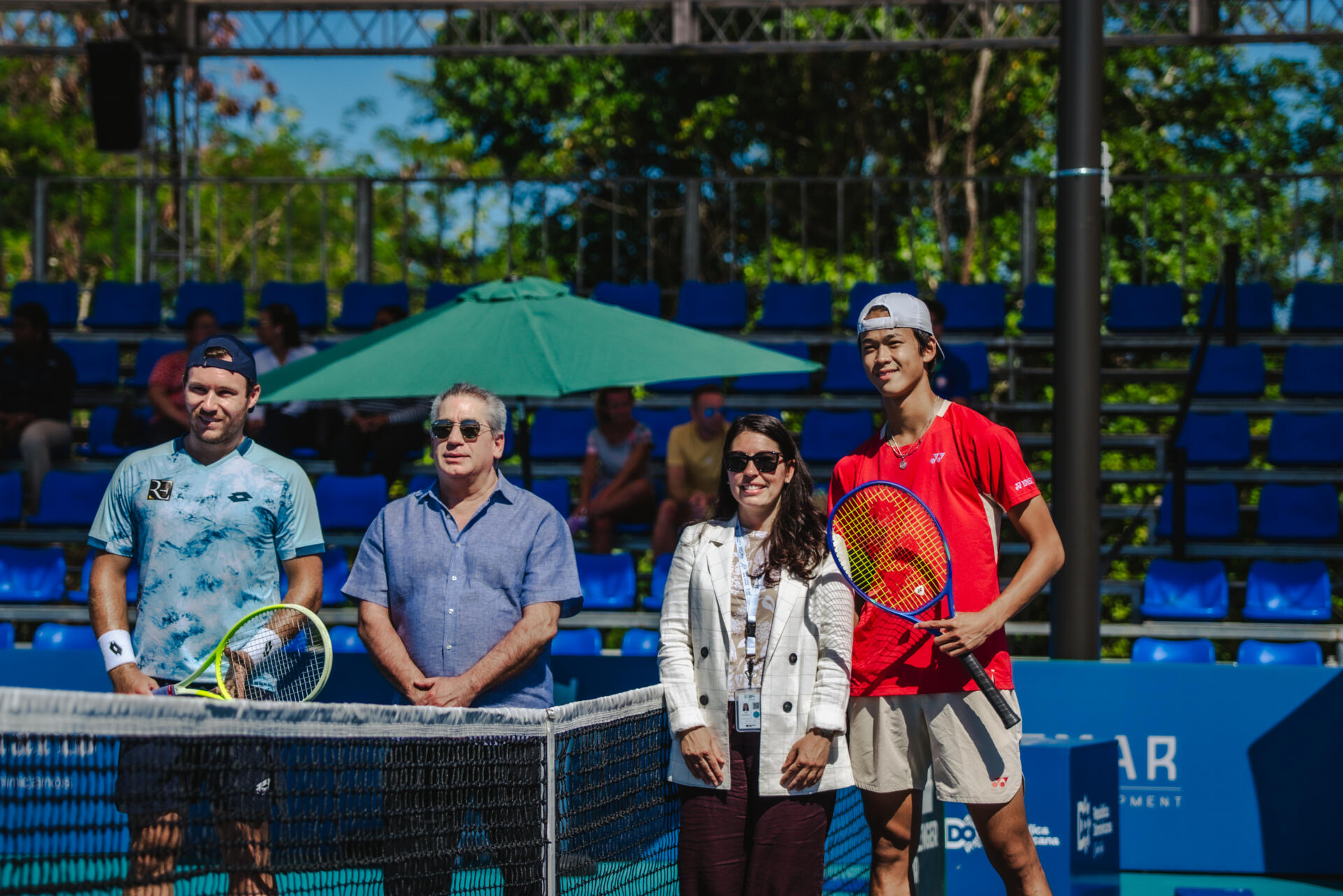 Lucas Miedler, Fernando Hazoury, Julia Boyadjieva y Rei Sakamoto