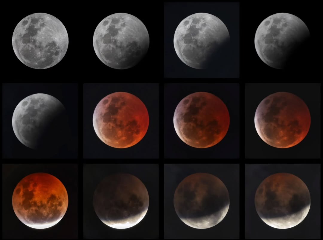 Astrodom comparte increíbles imágenes del reciente eclipse lunar