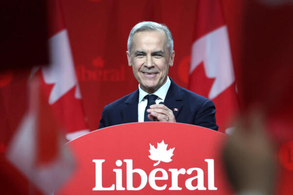 El líder liberal de Canadá y futuro primer ministro, Mark Carney. AFP