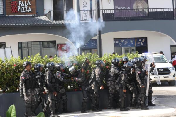 Gobierno envió un amplio dispositivo de seguridad 
Foto: El Caribe