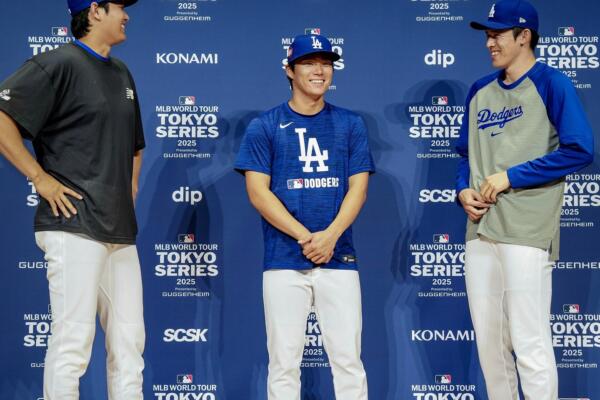 Los Dodgers de Los Ángeles llegaron a Tokyo, Japón, para su serie de dos partidos frente a los Cubs de Chicago el 17 y 18 de marzo.