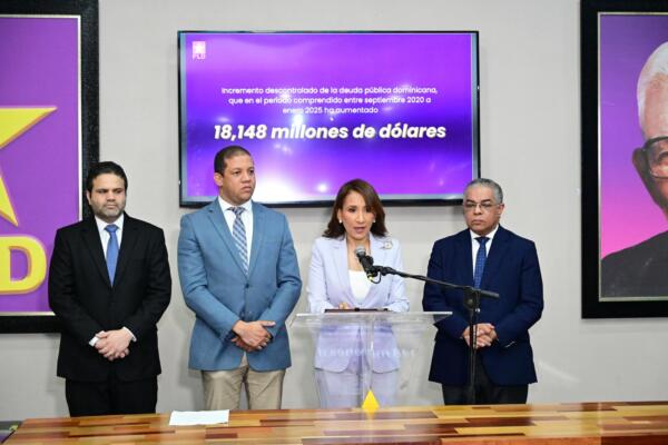 PLD advierte sobre alto endeudamiento del Gobierno y riesgo para la economía