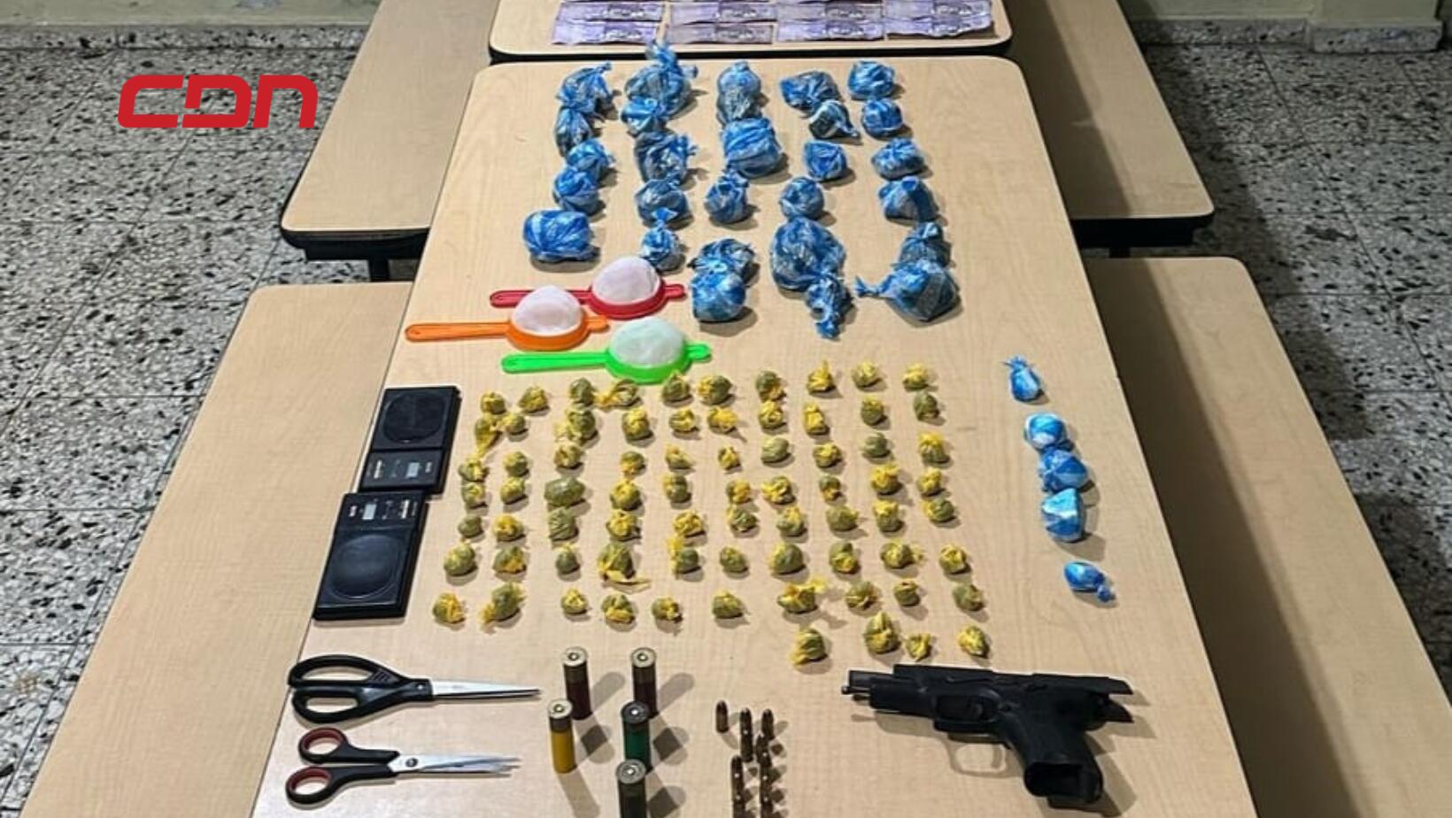Policía Nacional desmantela punto de distribución de drogas en Salcedo