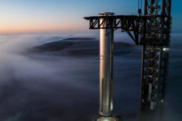 Fotografía cedida por SpaceX que muestra el cohete Starship. EFE/SpceX
