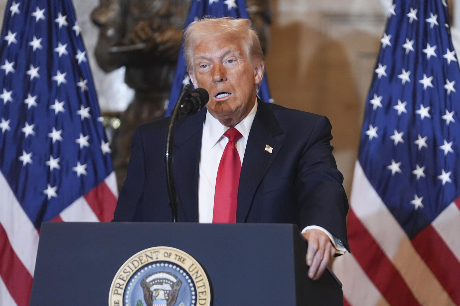 Trump dará esta noche su primer discurso ante el Congreso de su segundo mandato