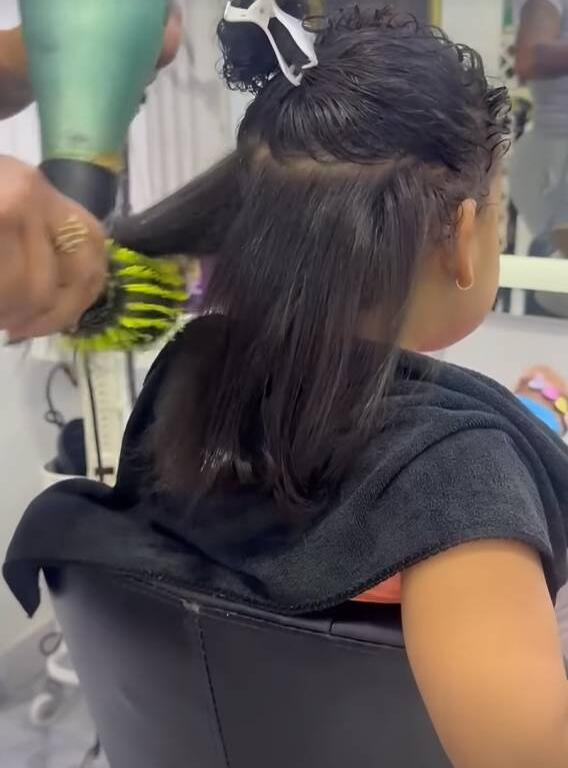 Yailin llevó a su hija Cattleya al salón y le montó nuevo look