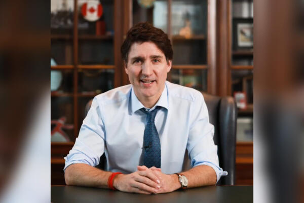 Captura de pantalla de video tomado de la cuenta oficial de X, del primer ministro de Canadá, Justin Trudeau. EFE/ @justintrudeau
