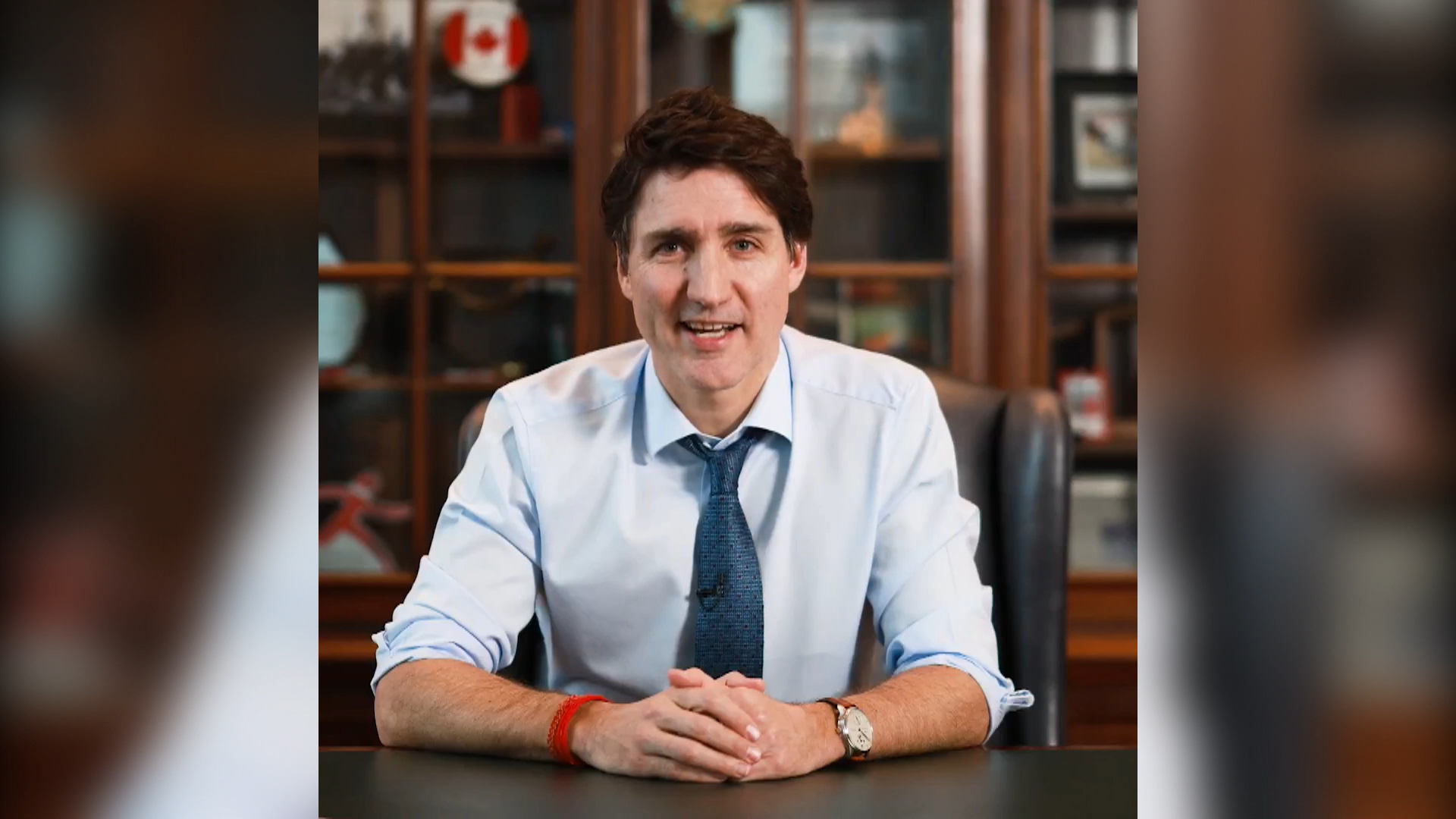 Un patriótico Justin Trudeau manda un último mensaje como primer ministro de Canadá