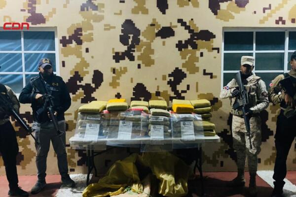 Cesfront y DNCD incautan más de 293 libras de presunta marihuana. (Foto, fuente externa)