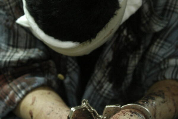 Imagen de archivo de un pandillero de la Mara Salvatrucha que fue detenido. EFE/Ulises Rodríguez