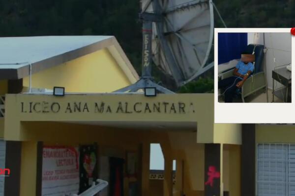 La situación provocó un corre-corre hacia el centro médico, el cual se encuentra un poco retirado del plantel educativo. Foto: Fuente externa 