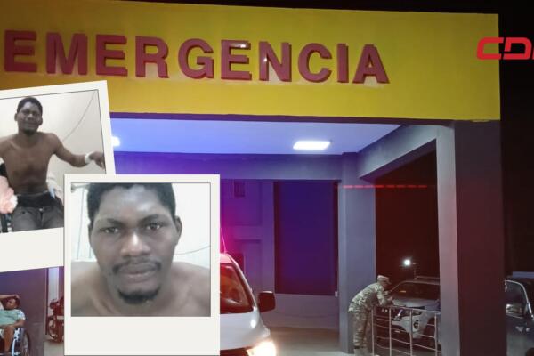 Hombre de nacionalidad haitiana herido durante operativo de Migración en Barahona. 