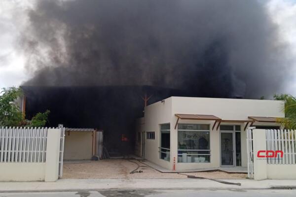 Se registra incendio en una empresa en Higüey, 911 coordina. (foto, fuente externa)