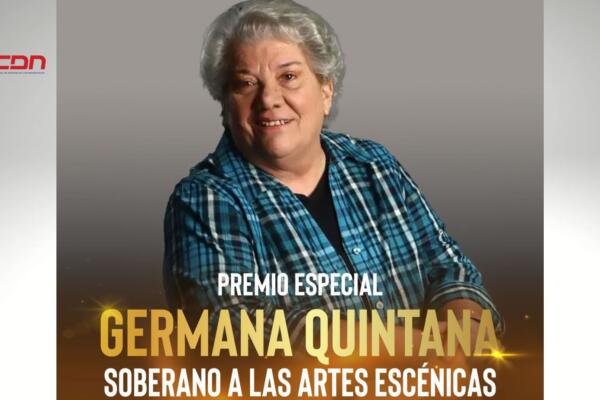 Germana Quintana recibirá el Premio Soberano a las Artes Escénicas. (Foto, fuente externa)