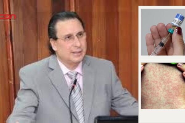 El doctor José Brea Del Castillo afirmó que la vacunación (MMR) o Triple Viral como se conoce, tiene una cobertura superior al 95 por ciento. Foto: Fuente externa 
