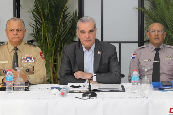 El presidente Luis Abinader encabezó, este lunes, la reunión de seguimiento al Plan de Seguridad Ciudadana. (foto, fuente externa)