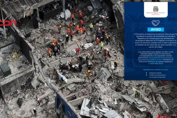 RD autoriza entrada al país de familiares venezolanos fallecidos en Jet Set. (foto, fuente externa)