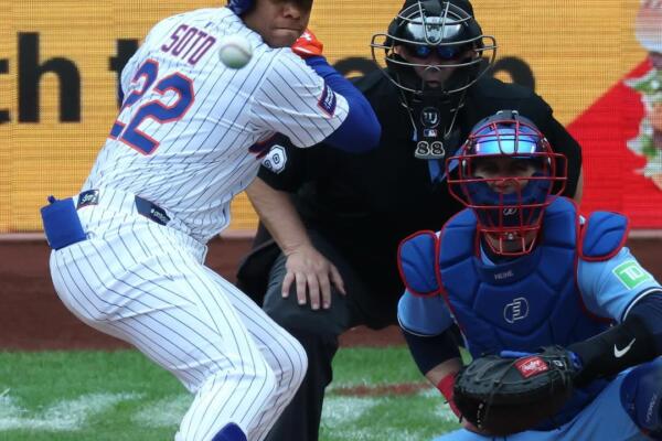 Soto conectó de indiscutible en cada uno de los tres partidos en su casa, Citi Field, ante los  Azulejos de Toronto.