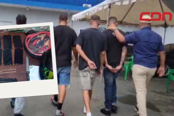 Hombres arrestados por pertenencias robadas en personas en un local en Bonao.