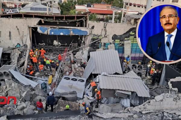 Danilo Medina expresa su pesar por la tragedia en Jet Set. (foto, fuente externa)