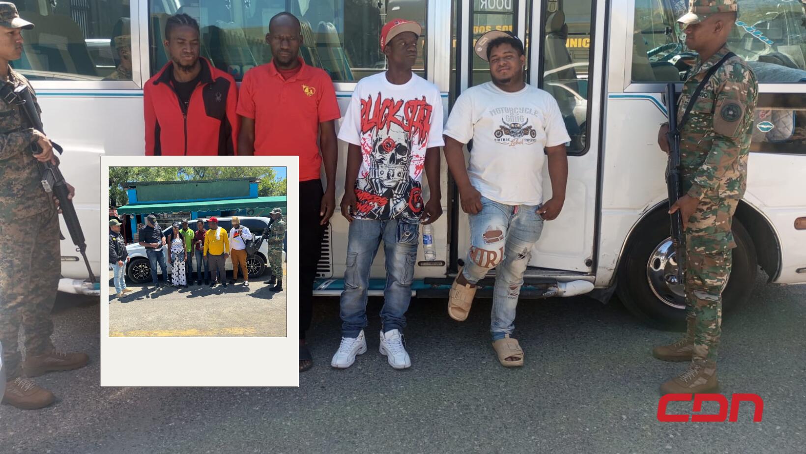 Detienen a dos hombres por transportar haitianos indocumentados en San Juan y Montecristi