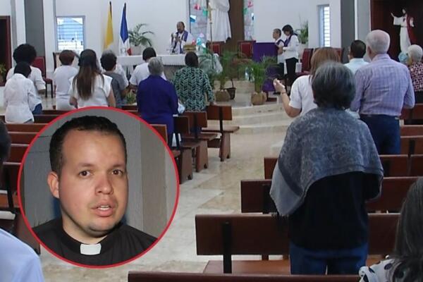 El padre Franklin Camacho, rector del Seminario Menor Jesús Buen Pastor.