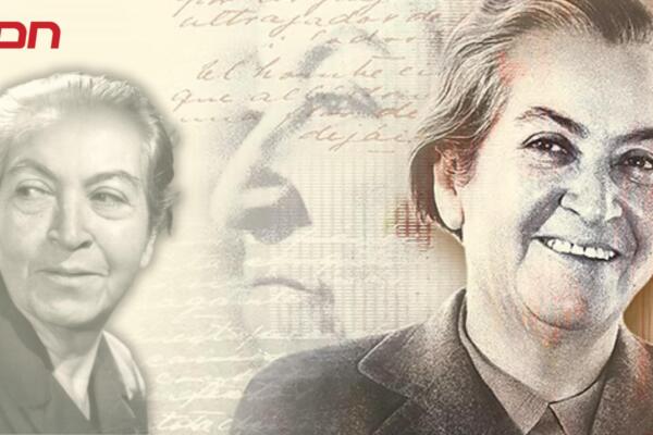 Gabriela Mistral, primera mujer latinoamericana en ganar el Premio Nobel de Literatura.