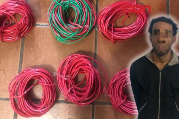 Hombre apresado por el robo del cableado de un aire acondicionado en Santiago.  