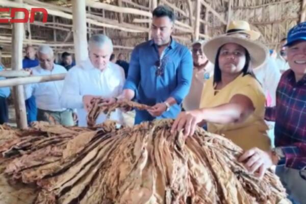Nelson Cruz, director de Inatabaco y productores de tabaco. 