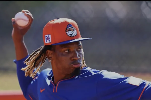 José Ureña recientemente fue subido al equipo grande para reemplazar al zurdo A.J. Minter en el roster con los Mets de Nueva York.
