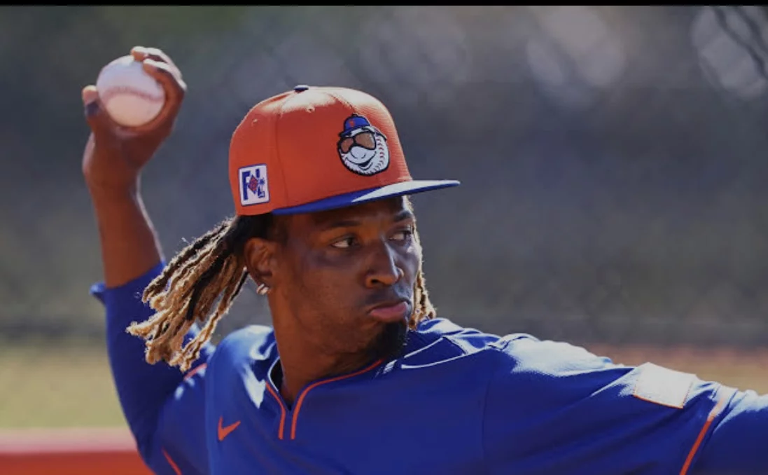 José Ureña recientemente fue subido al equipo grande para reemplazar al zurdo A.J. Minter en el roster con los Mets de Nueva York.
