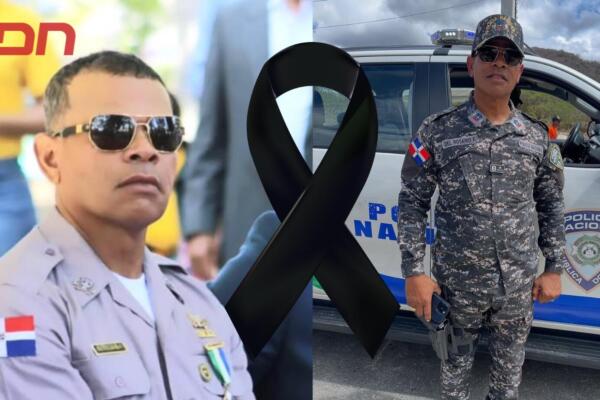 Richard del Rosario, teniente de la Policía Nacional que murió este domingo luego de sufrir accidente en San Juan. 