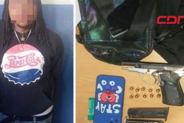 Policía apresa a joven con arma ilegal y pasamontañas en San Cristóbal. (Foto, fuente externa)