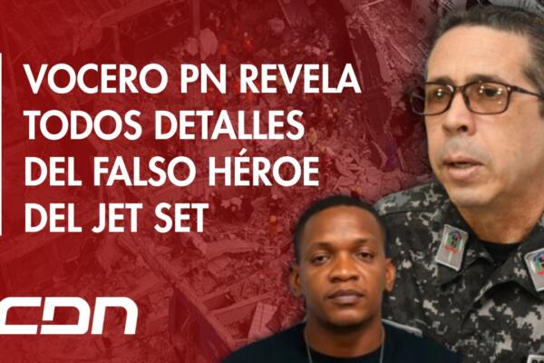 La Policía Nacional detuvo a Rafael Rosario Mota, alias “Foster”, de 32 años, por rumorar estar en Jet Set rescatando personas.