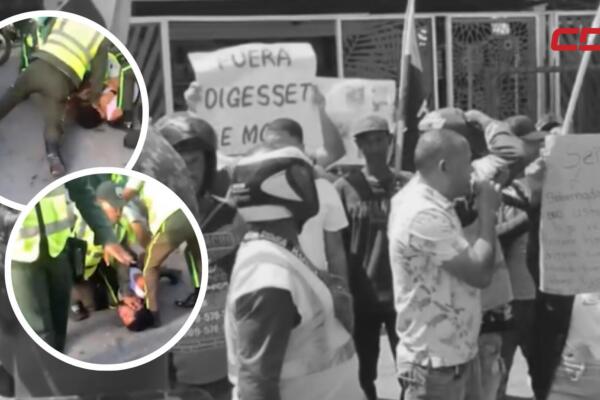 Grupos populares y motoconchistas en Moca realizaron una manifestación en contra de los presuntos abusos cometidos por agentes de la Digesett. 