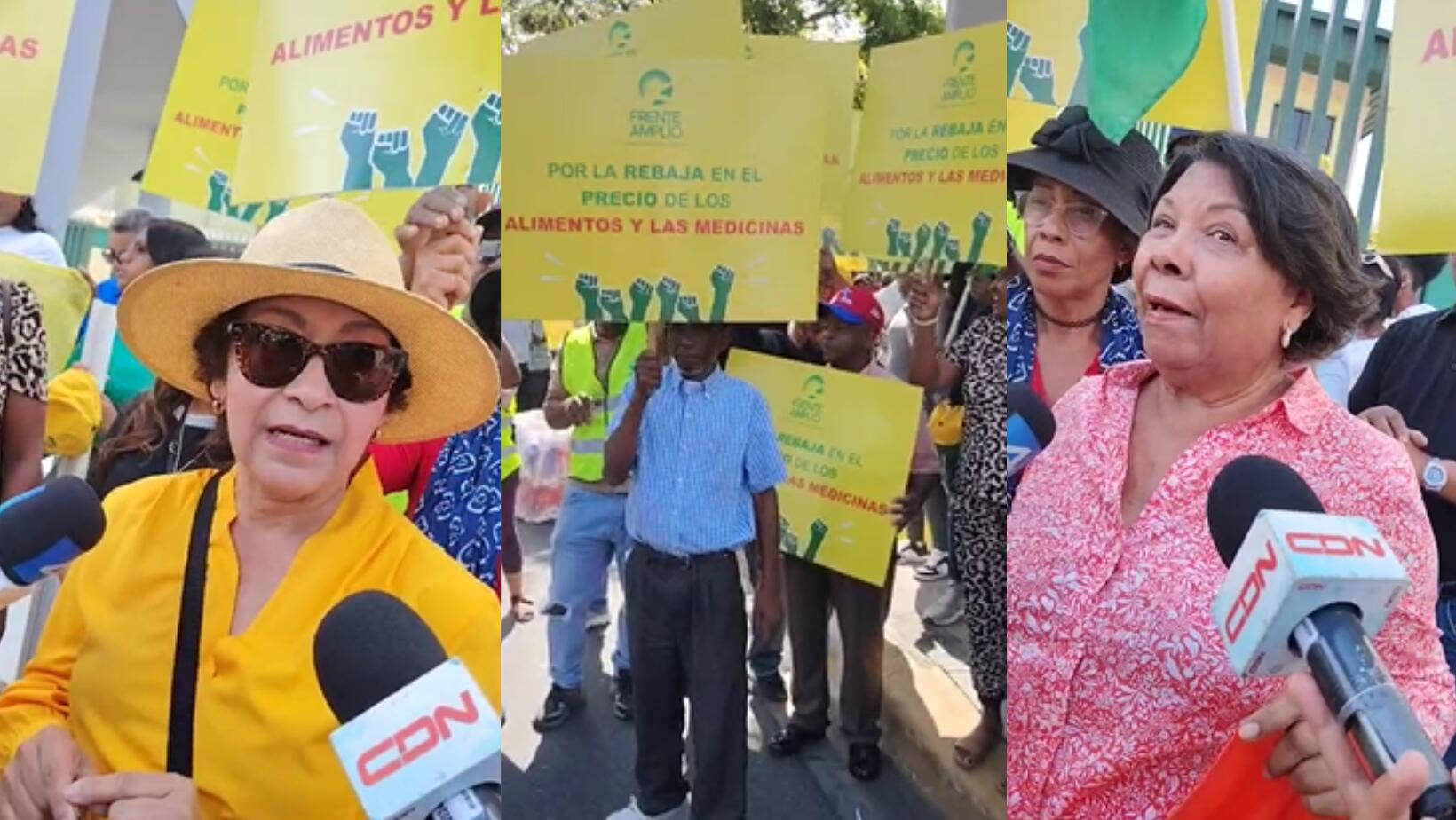 Protestan por alzas de alimentos y medicamentos