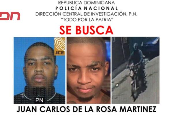 Juan Carlos de la Rosa Martínez, alias “La Máxima” y/o “El Sicario”, buscado por la Policía Nacional. 
