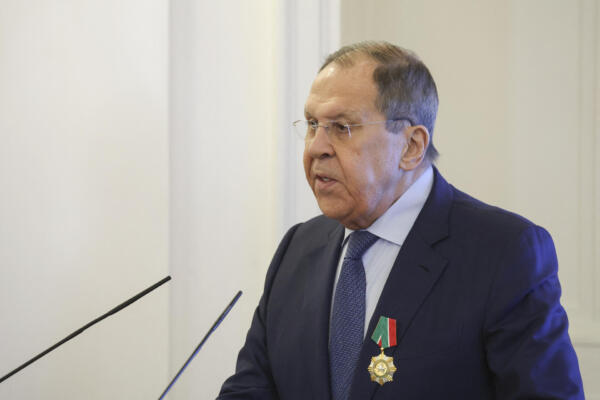 El ministro de Asuntos Exteriores ruso, Serguéi Lavrov. AFP